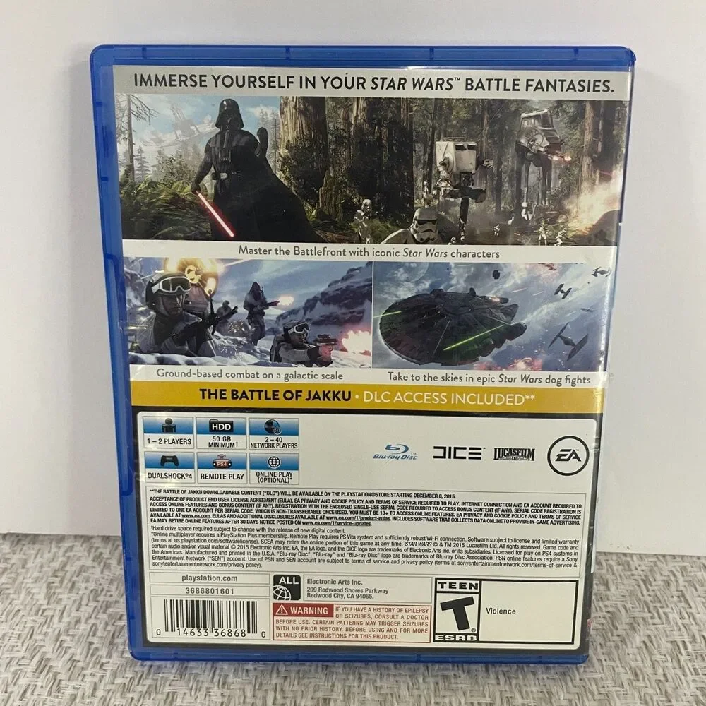 Star Wars Battlefront Video Game for Sony Playstation 4